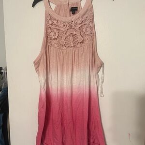 Lane Bryant size 22/24 swim tank pink ombré